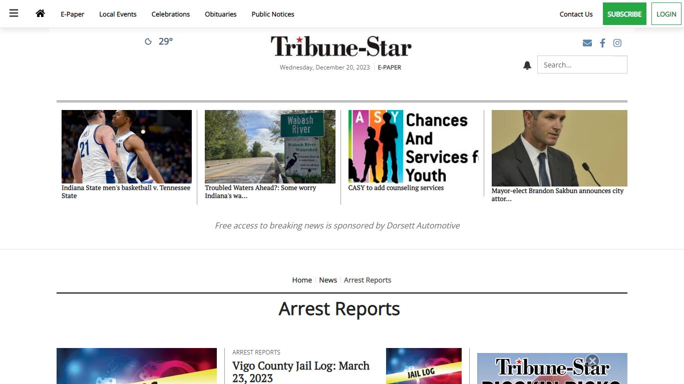 Arrest Reports | tribstar.com - Terre Haute Tribune-Star
